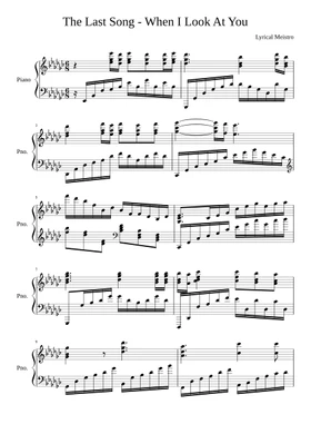 Free when i look at you by Miley Cyrus sheet music | Download PDF or print  on Musescore.com