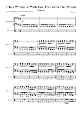 Free i only wanna be with you by Volbeat sheet music | Download PDF or  print on Musescore.com