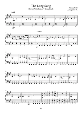 Free The Long Song by Murray Gold sheet music | Download PDF or print on  Musescore.com