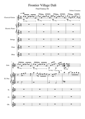 Final Fantasy Ix Frontier Village Dali Sheet Music Free Download In Pdf Or Midi On Musescore Com