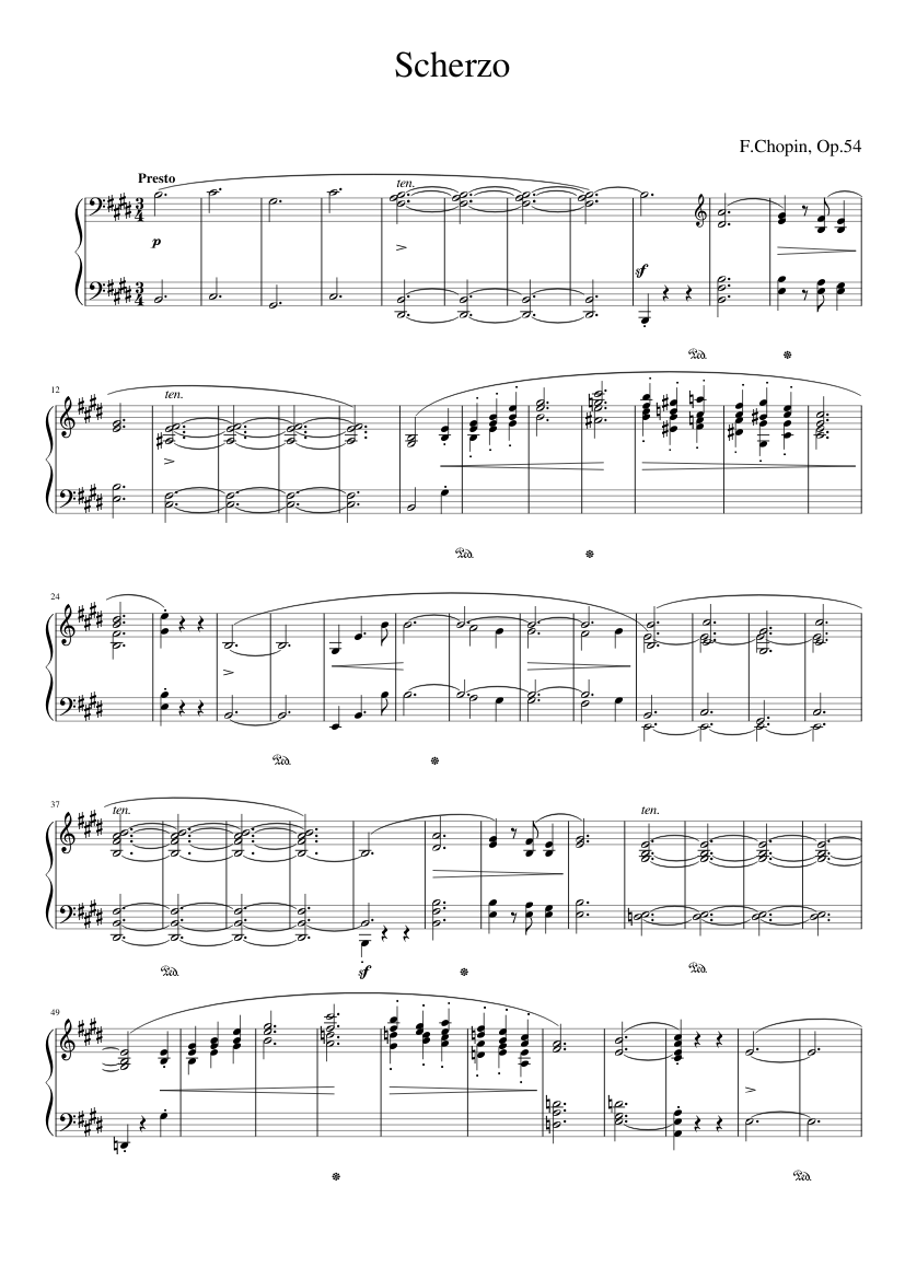 Scherzo No.4 Op.54