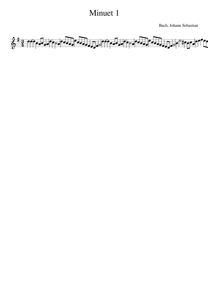 Minuet 1