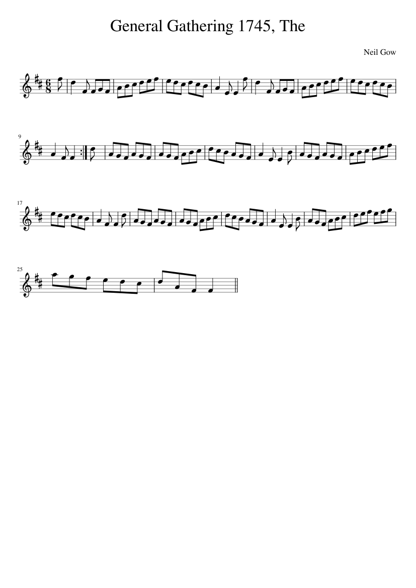 The General Gathering 1745