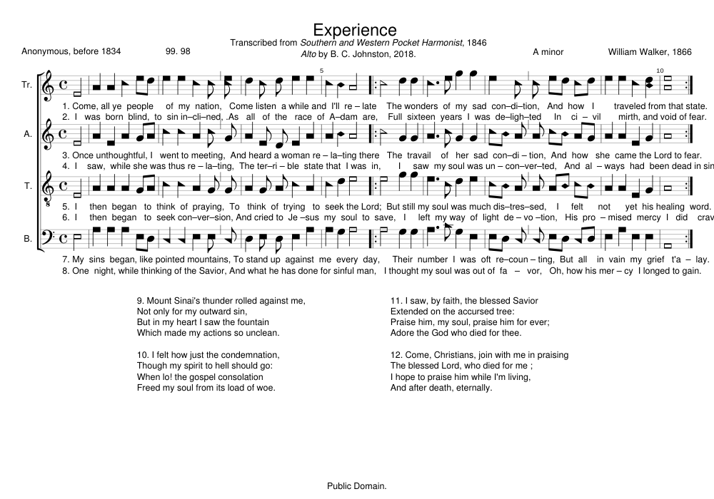 Experience - William Walker
