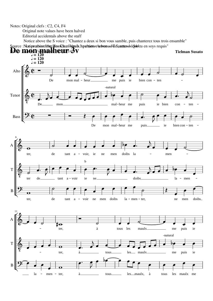 De mon malheur a 3