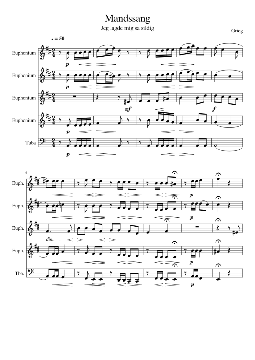 Album for Mandssang Op.30