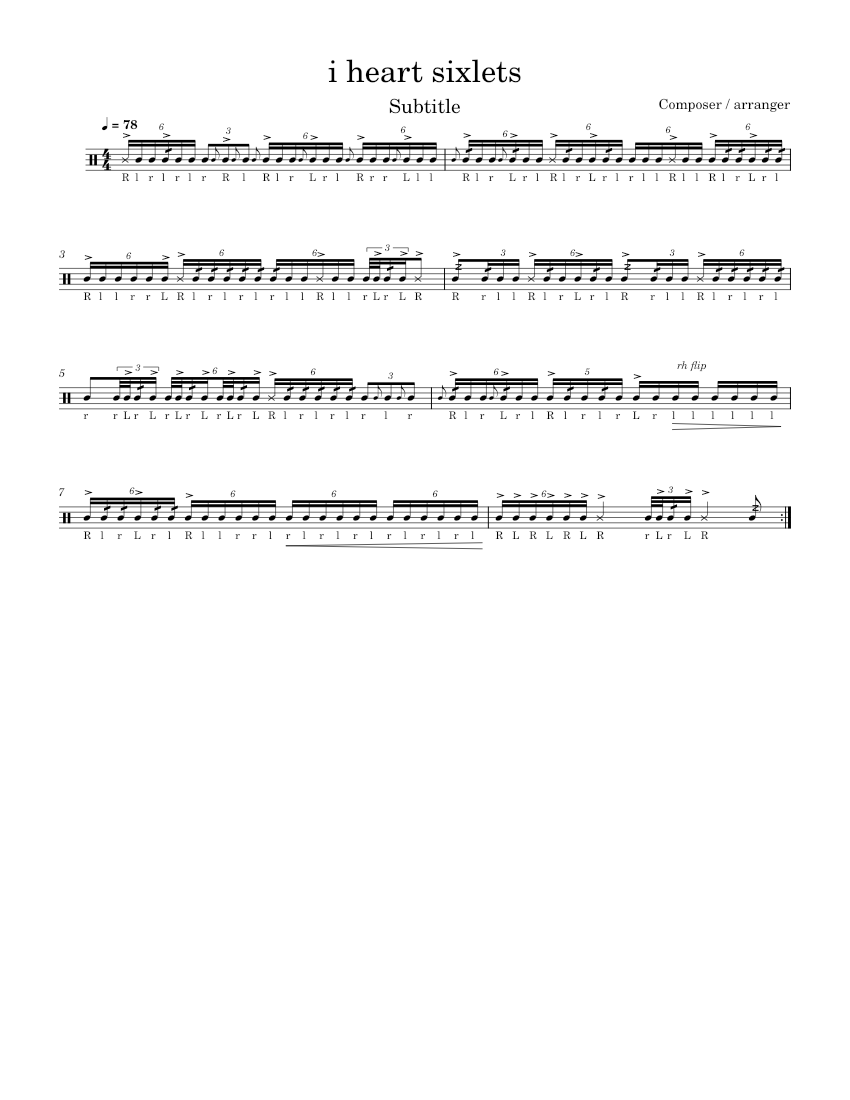 i heart sixlets Sheet Music for Trumpet other (Solo) | MuseScore.com