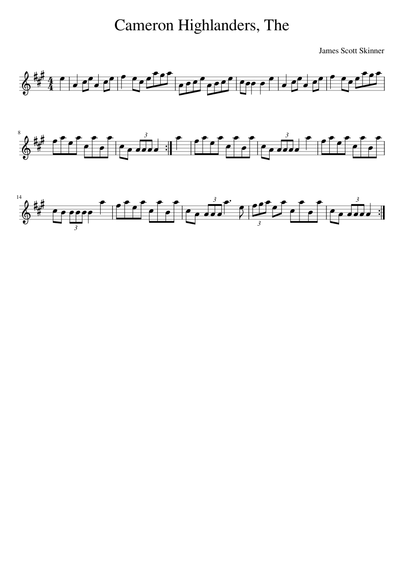 The Cameron Highlanders