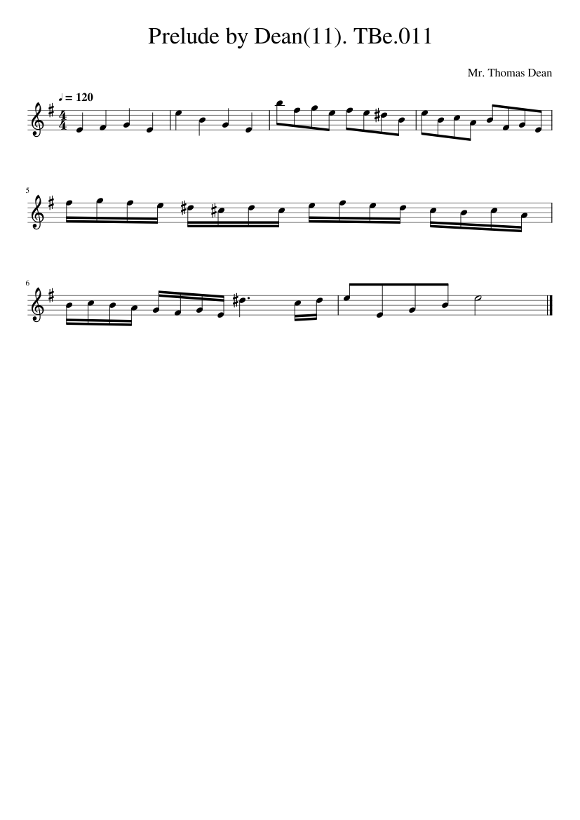 Prelude by Dean(11). TBe.011