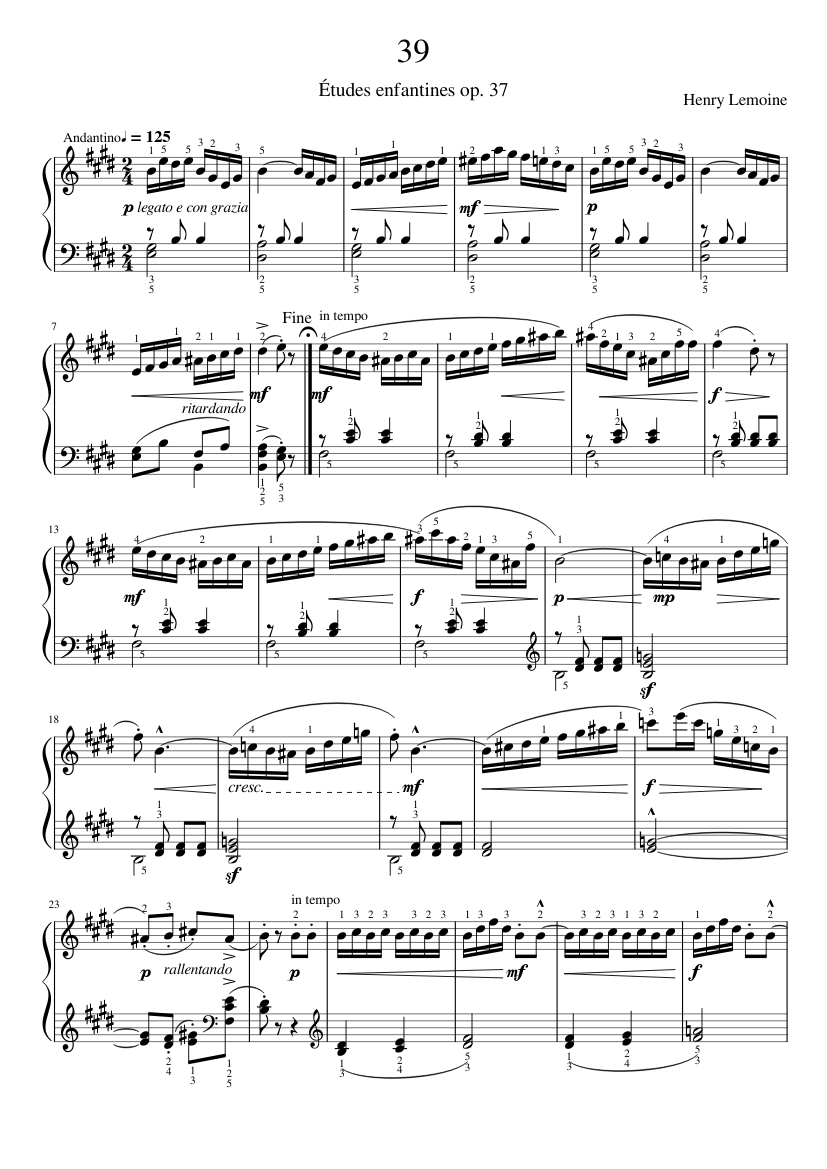 Études enfantines Op.37