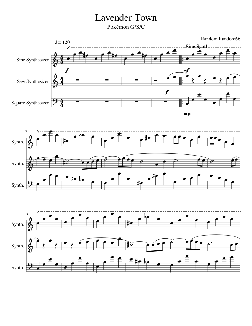 pokemon - lavender town theme