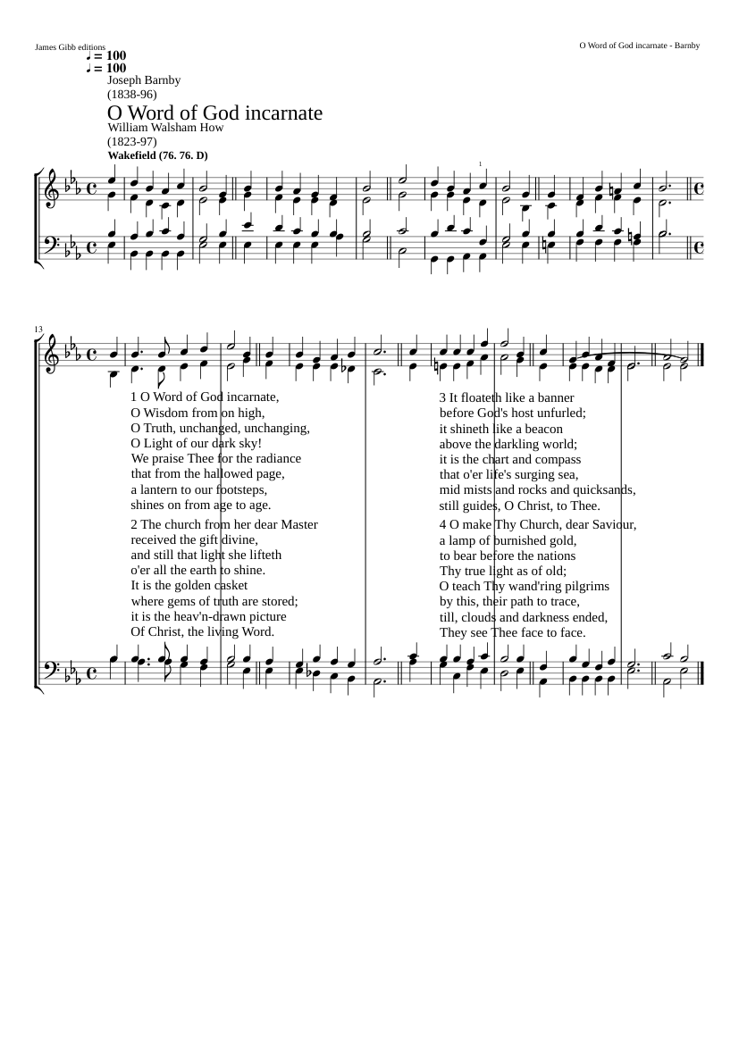 O Word of God incarnate