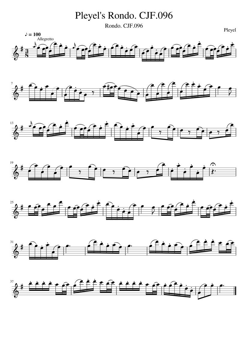 Pleyel's Rondo. CJF.096