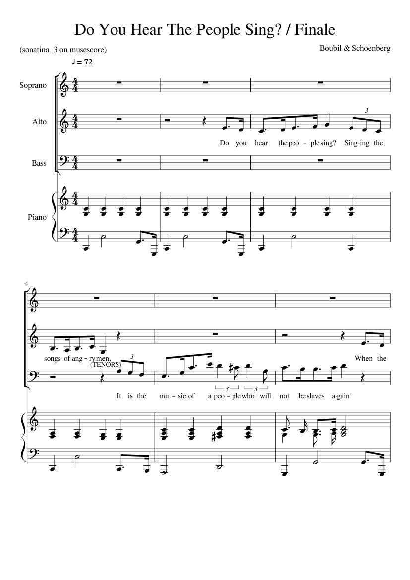 Do You Hear The People Sing?