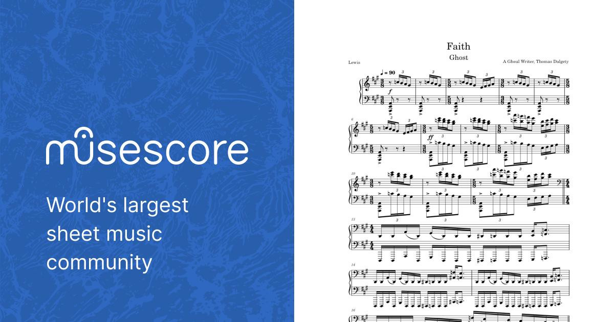 Faith – Ghost Sheet music for Piano (Solo) | Musescore.com