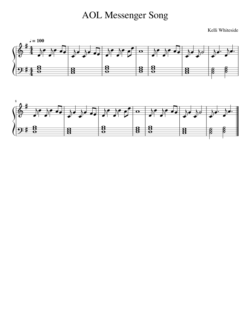 AOL Messenger Song