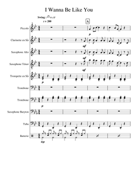 The Jungle Book I Wanna Be Like You Sheet Music Free Download In Pdf Or Midi On Musescore Com