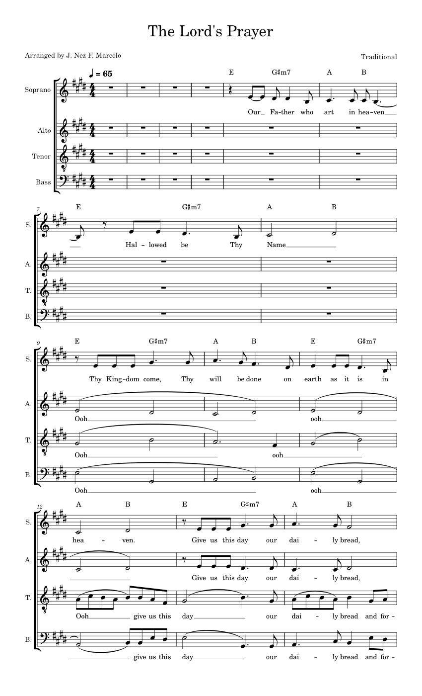 The Lord's Prayer – Nez Marcelo The Lord's Prayer Sheet music for ...