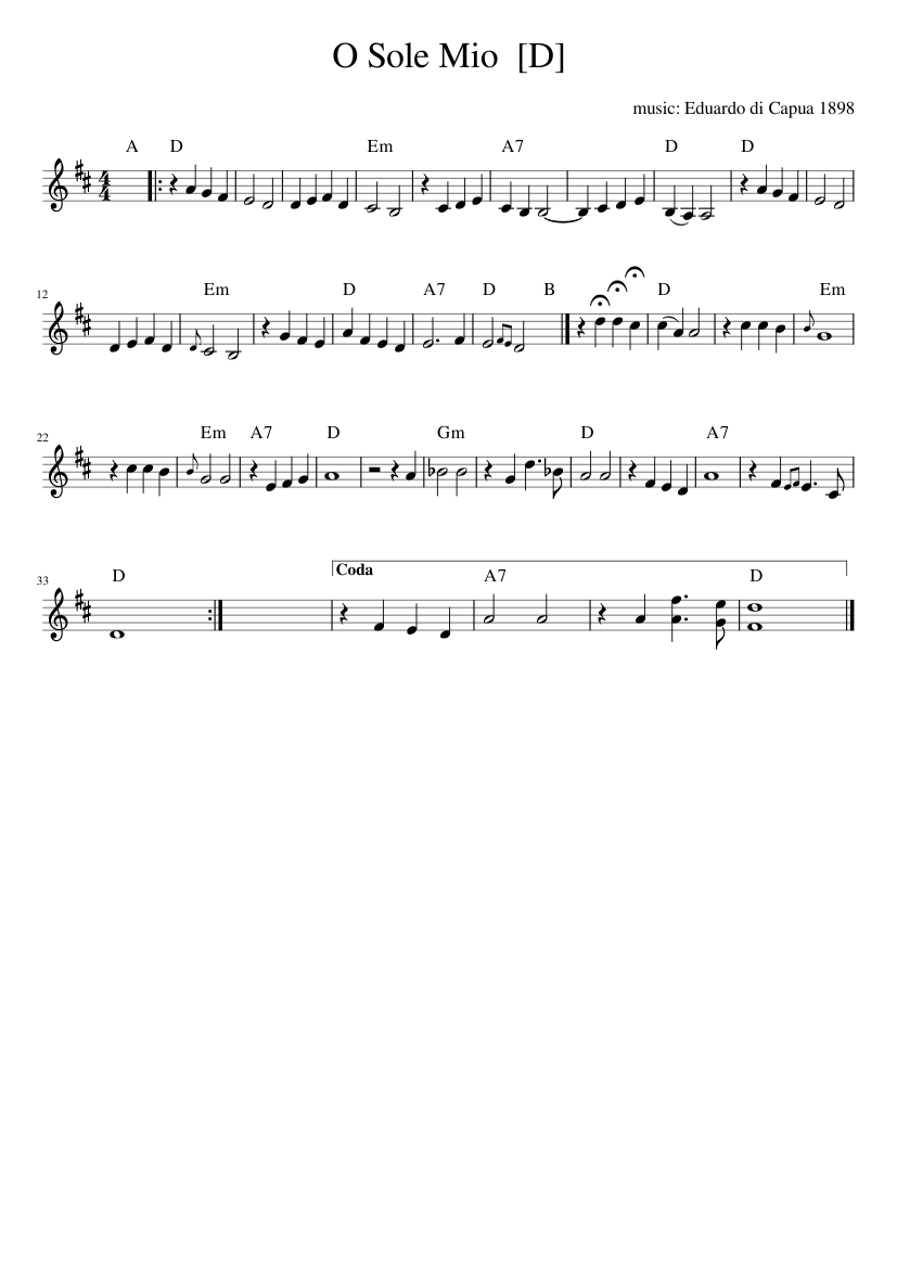 'O Sole Mio