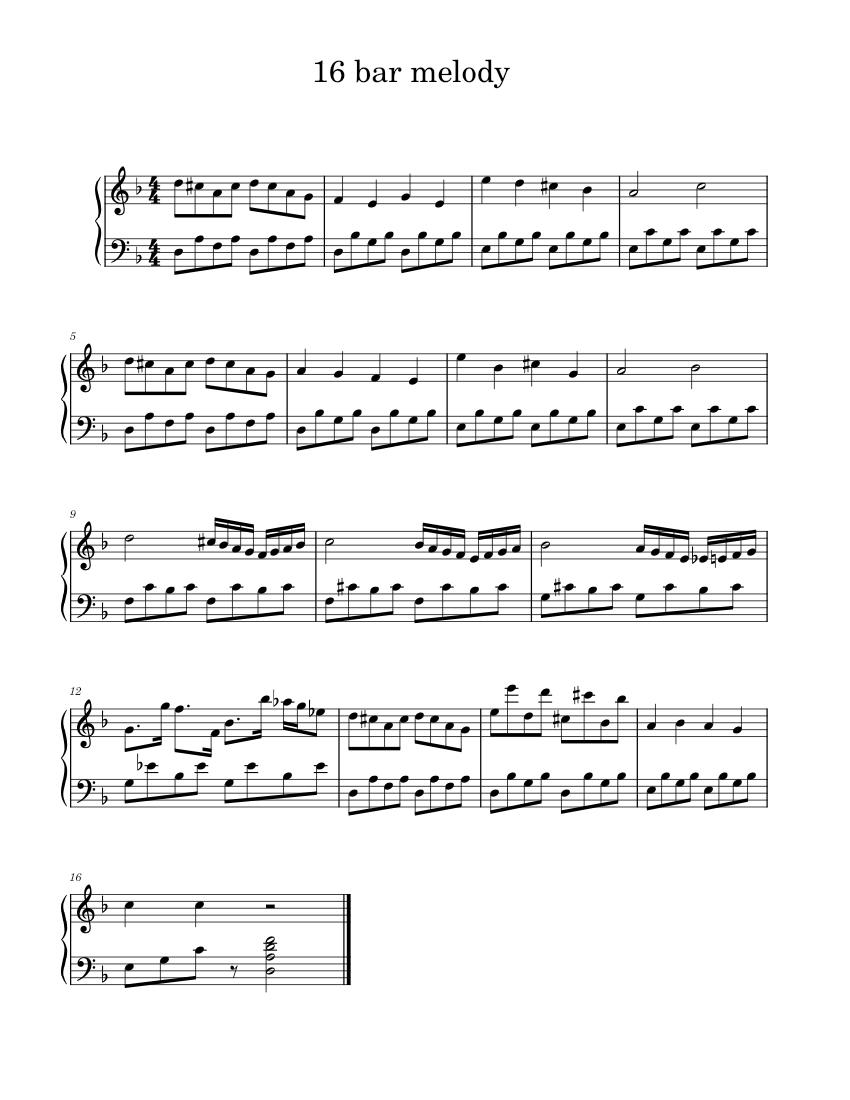 16 bar melody Piano Tutorial 16-bar-melody-piano-tutorial