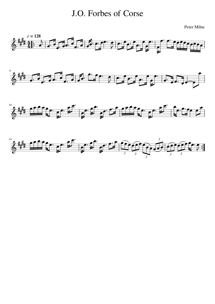 J.O. Forbes of Corse