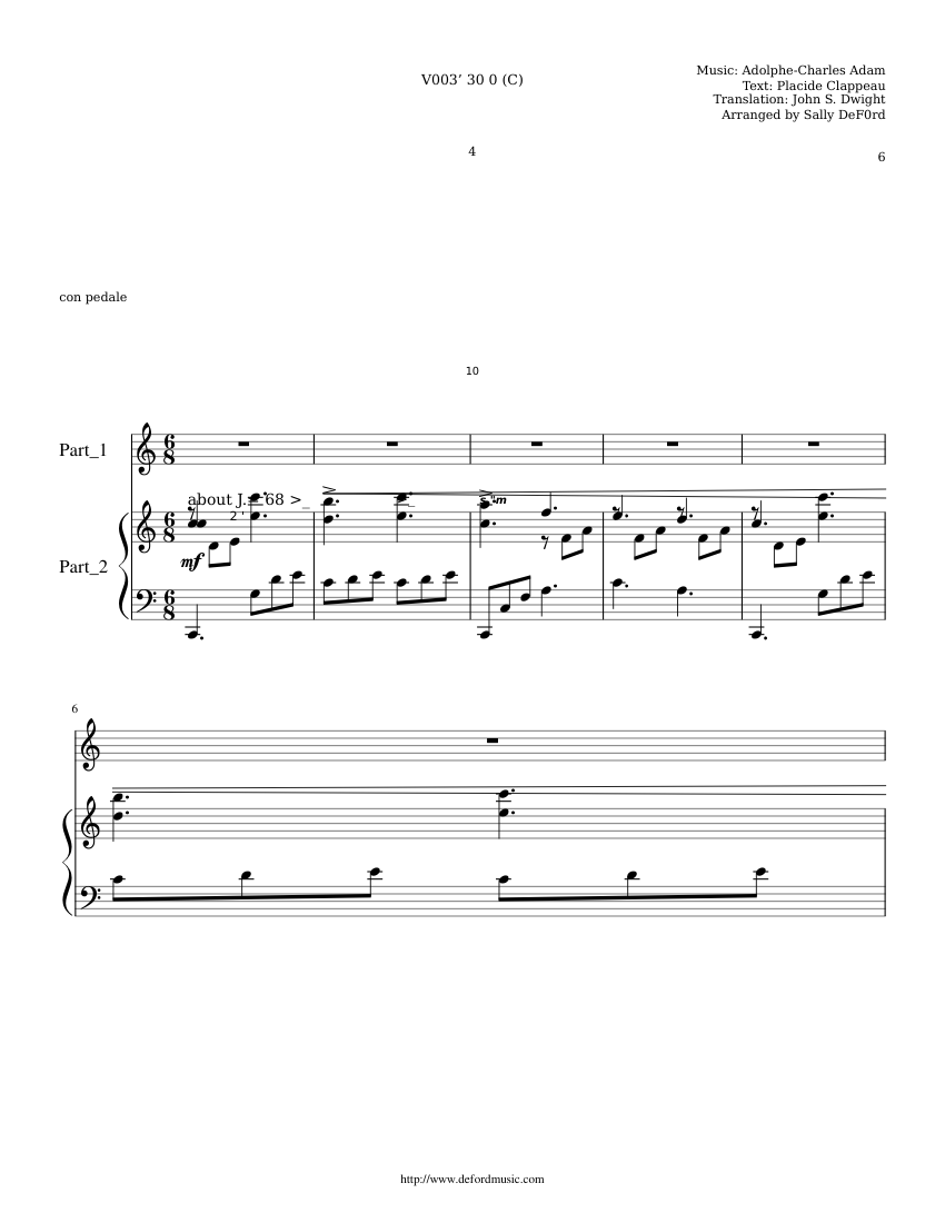 O Holy Night Sheet Music For Piano Vocals Piano Voice Download And Print In Pdf Or Midi Free Sheet Music With Lyrics Musescore Com
