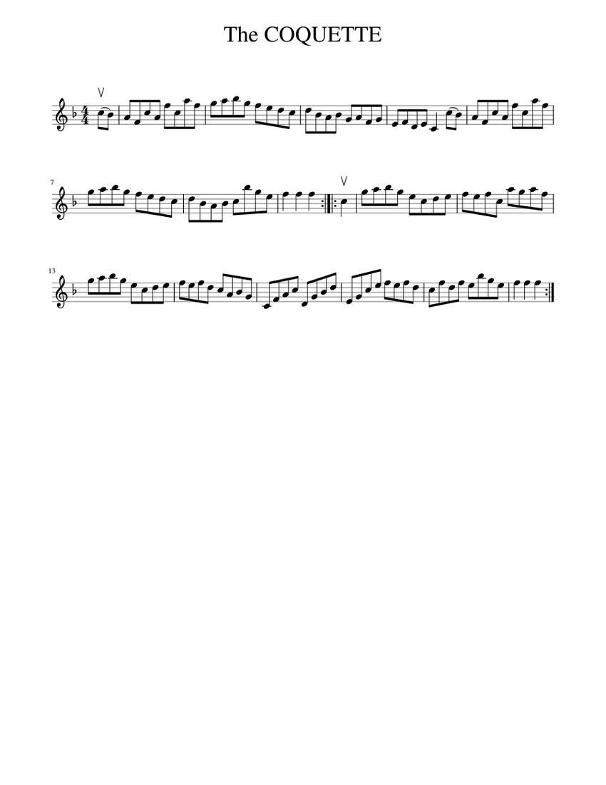 The COQUETTE Sheet music for Piano (Solo) | Musescore.com