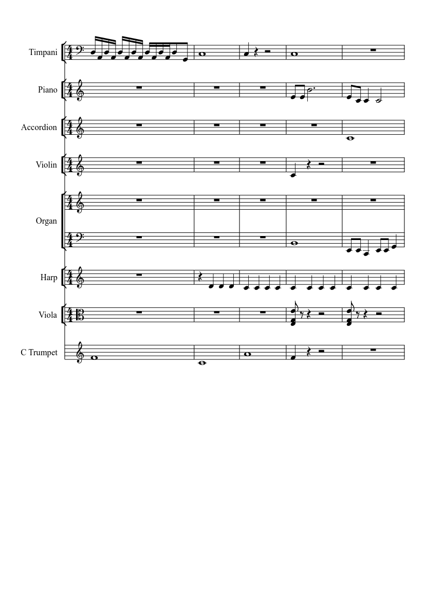 Kohútik Jarabý Sheet music for Piano, Accordion, Organ, Timpani & more  instruments (Mixed Ensemble) | Musescore.com