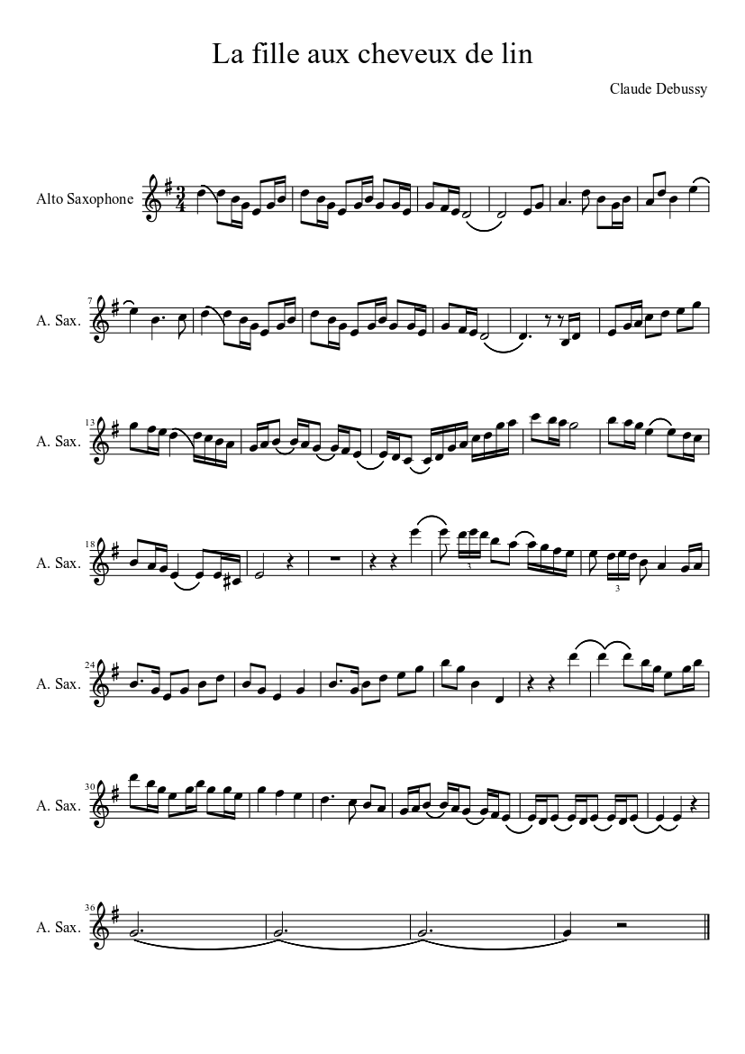 La fille aux cheveux de lin