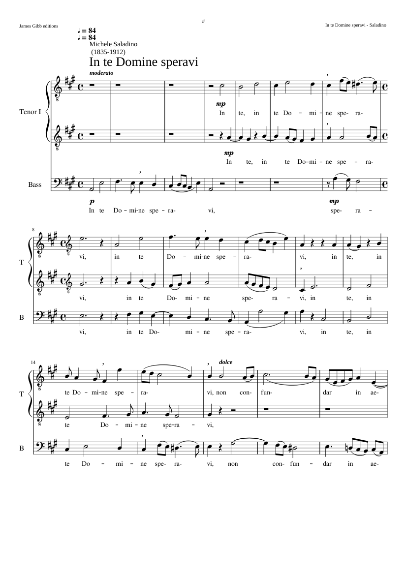 In te Domine speravi