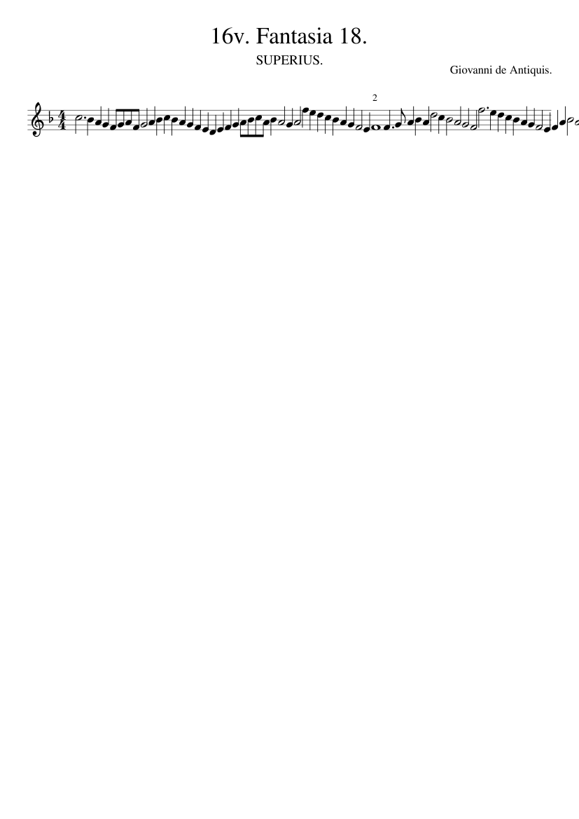 16v. Fantasia 18.