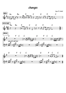 Free 2Pac sheet music | Download PDF or print on Musescore.com
