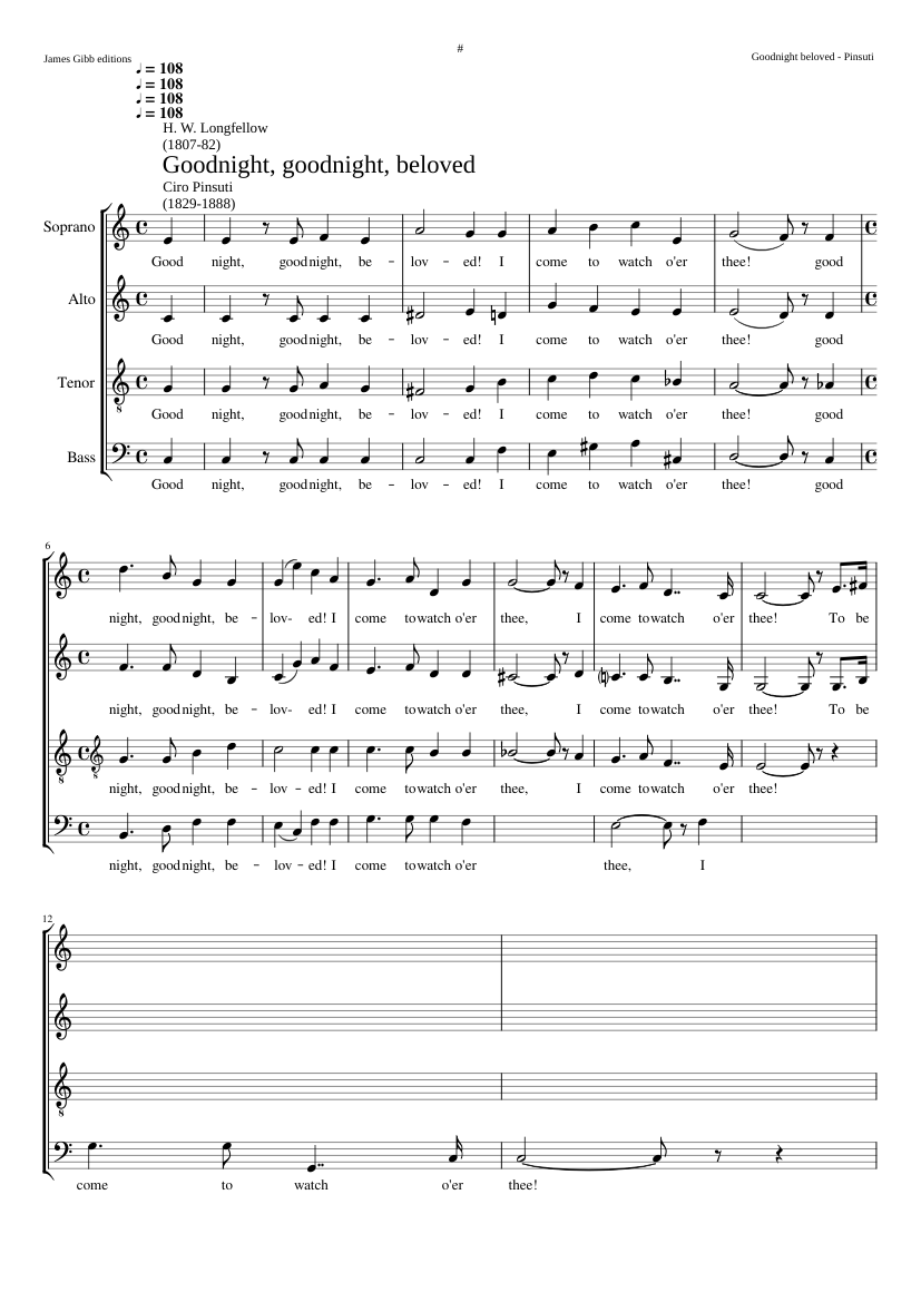 Goodnight goodnight beloved