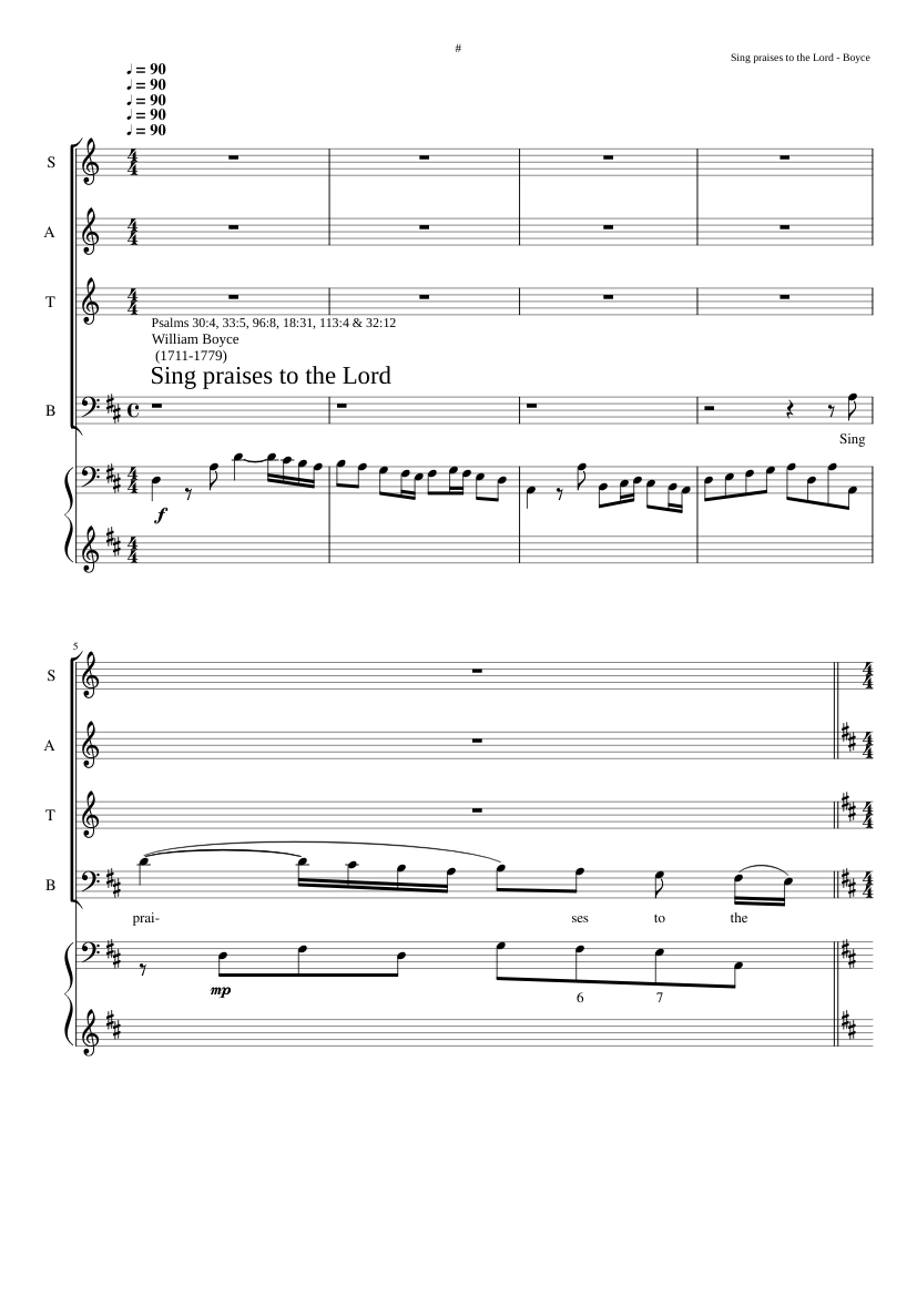 Sing praises to the Lord