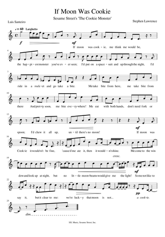 Sophiem218 Musescore Com Lyrics for if moon was cookie by cookie monster. sophiem218 musescore com