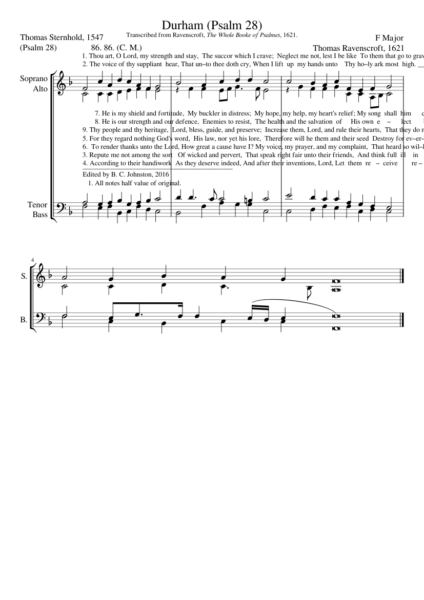 Thou art O Lord my strength and stay