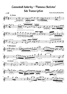 Free flamenco sketches by Miles Davis sheet music | Download PDF or print  on Musescore.com