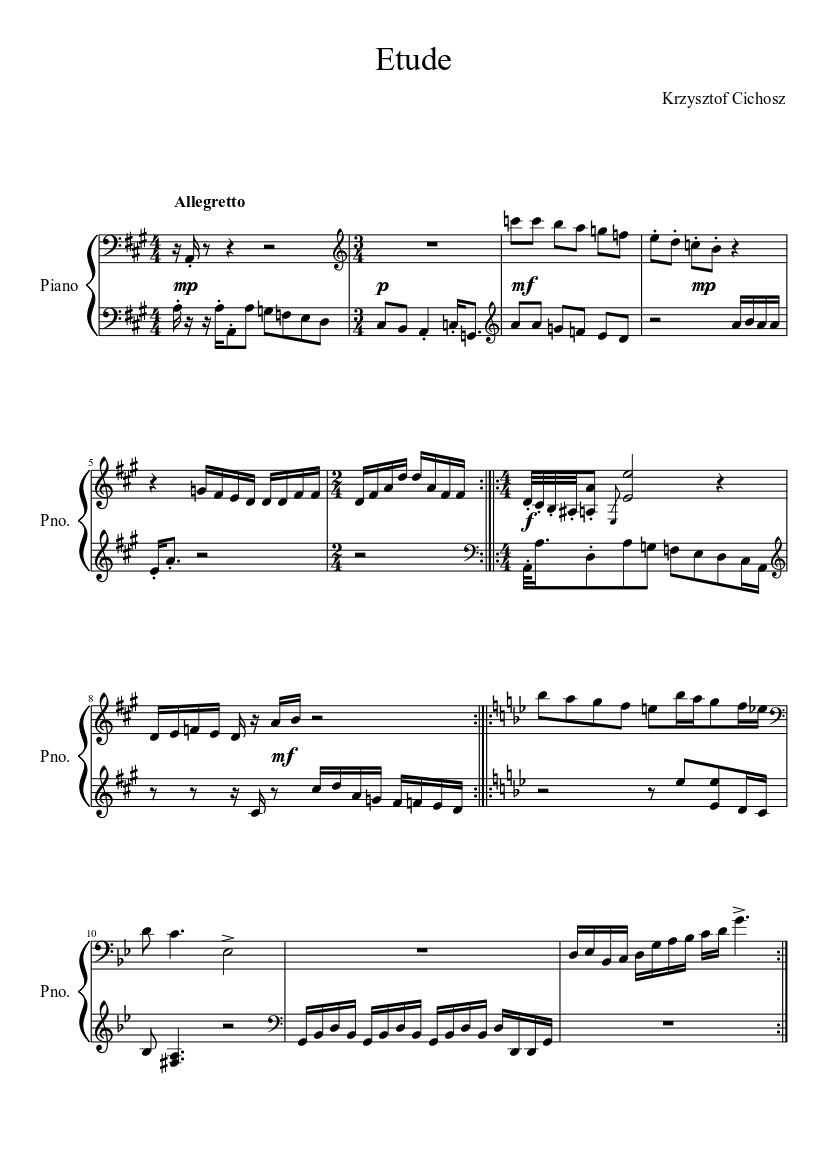 Etude 2 for piano