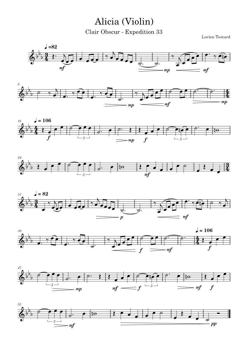 Alicia (Violin) - Clair Obscur : Expedition 33 - Lorien Testard