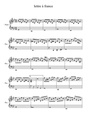 Free Michel Polnareff sheet music | Download PDF or print on Musescore.com