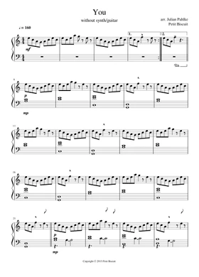 Free You by Petit Biscuit sheet music | Download PDF or print on  Musescore.com