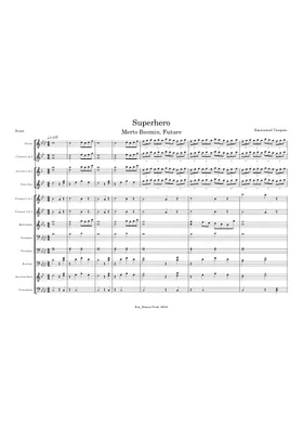 Metro Boomin Superhero Band Arrangement Sheet music for Trombone,  Euphonium, Tuba, Mellophone & more instruments (Marching Band)