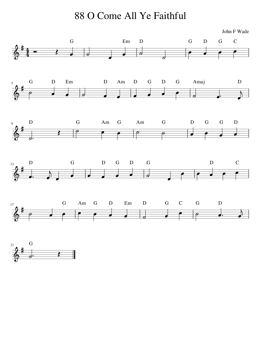 O Come All Ye Faithful