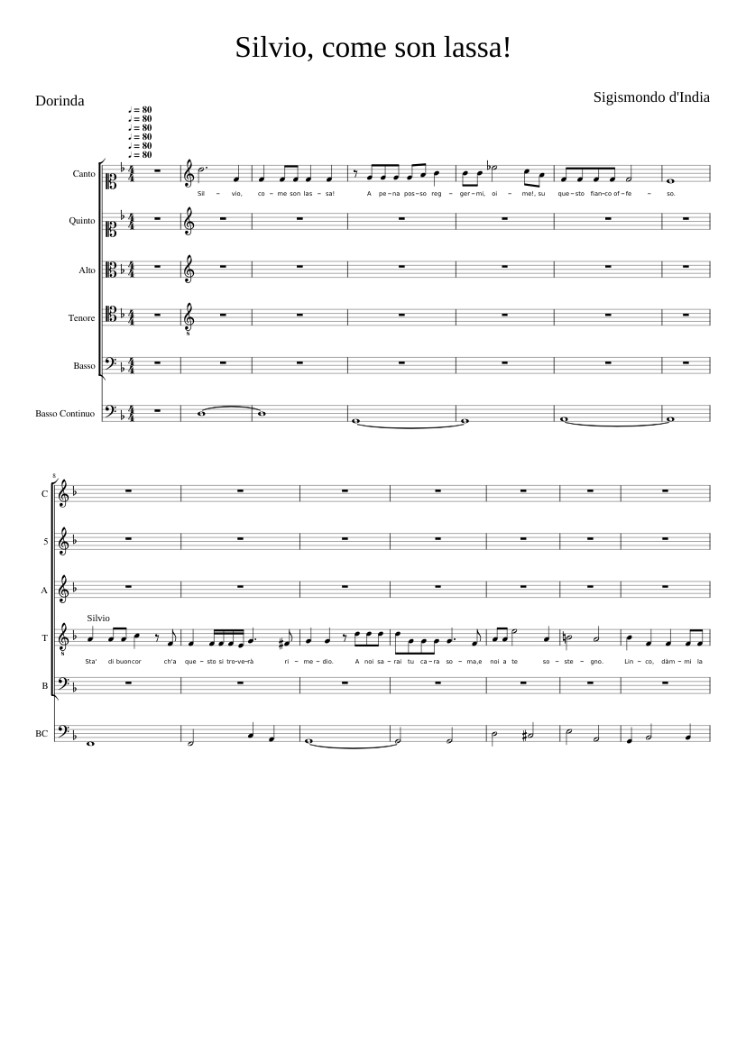 Silvio come son lassa!