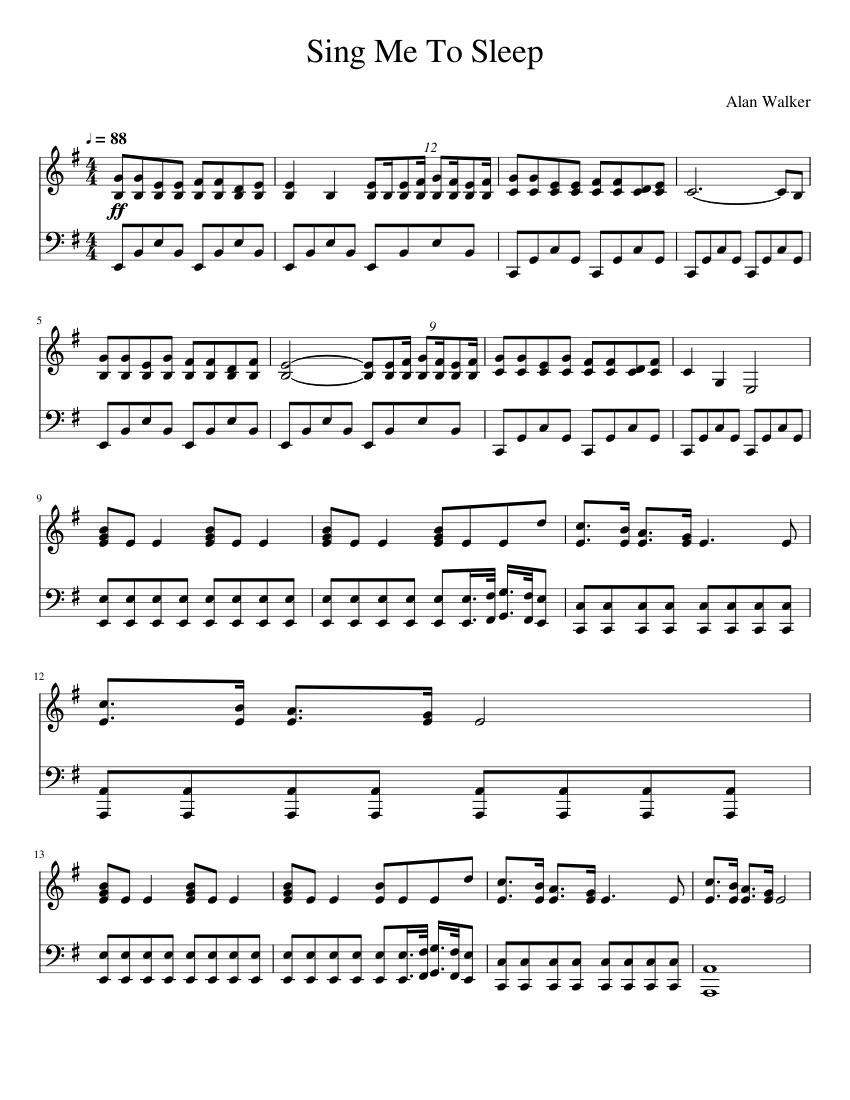 sing me to sleep