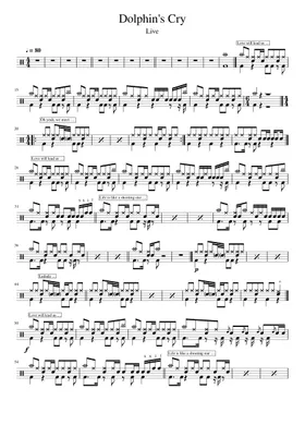 Free Dolphin's Cry by Live sheet music | Download PDF or print on  Musescore.com
