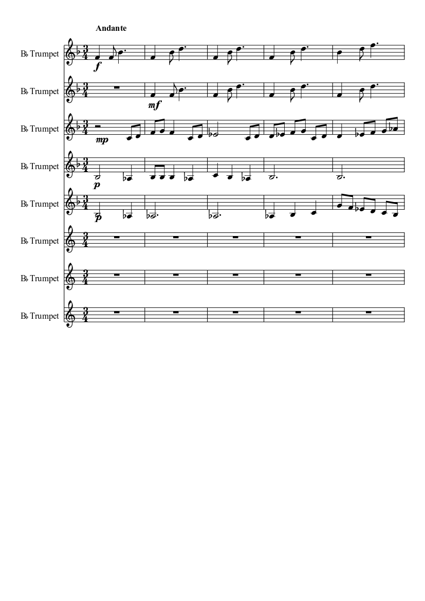 Echo Taps With My Twist Sheet Music For Trumpet Brass Ensemble Musescore Com