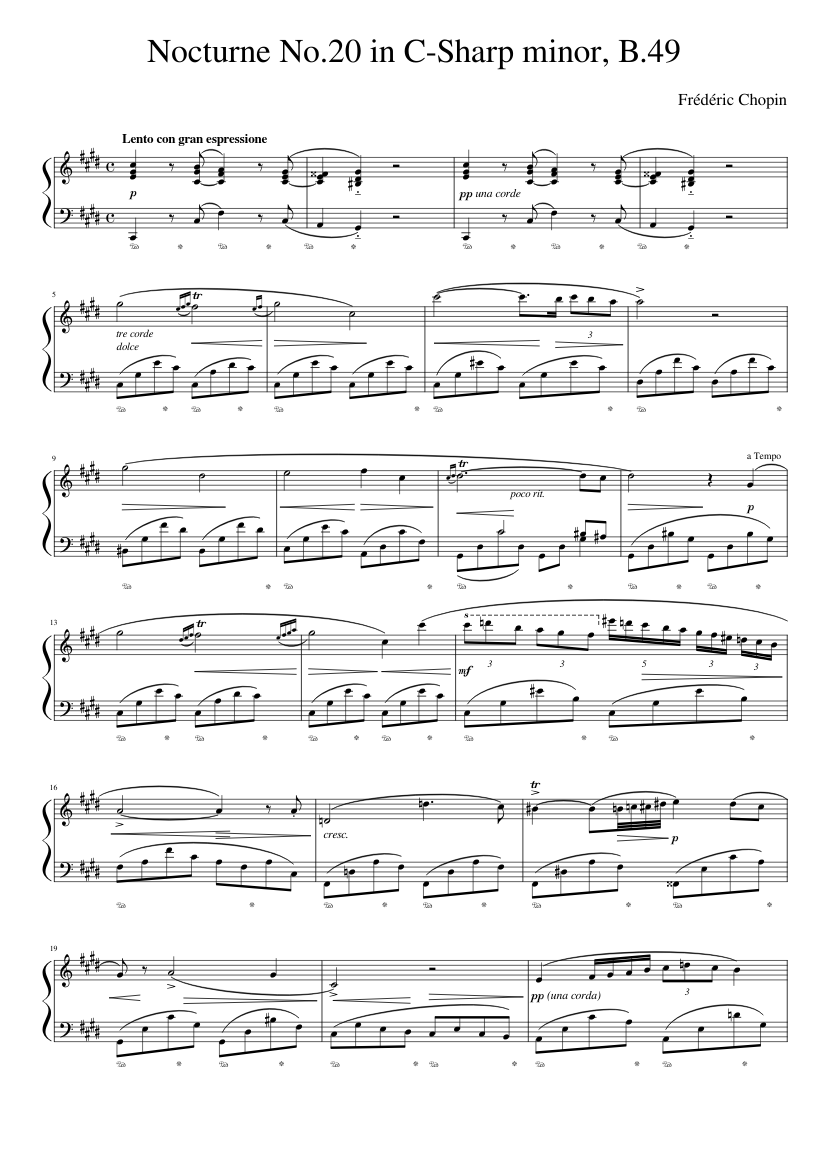 Nocturne in C-sharp minor B.49