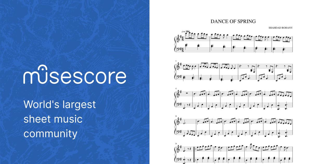 DANCE OF SPRING piano Sheet music for Piano (Solo) | Musescore.com