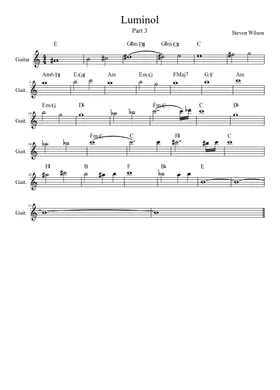 Free Steven Wilson sheet music | Download PDF or print on Musescore.com